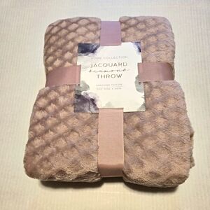 JACQUARD Diamond Throw Blanket 50x60